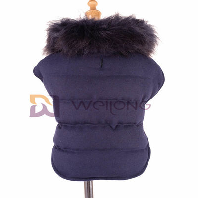 Abnehmbare Plüsch-Kragen-Wollbeschichtet kleine große Hundevlies-Jacke für Winter BSCI