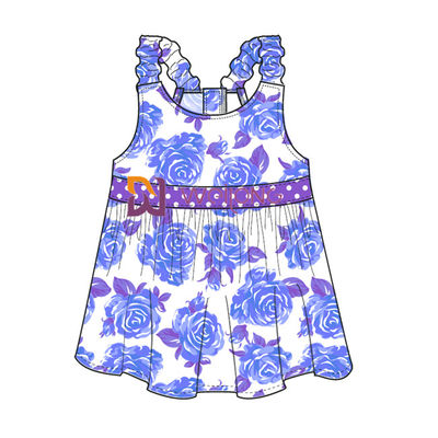 Digital-Druck Hawaii Rose Customized Strap Dog Dress für Haustier
