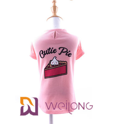 Kundengerechte Frühlings-/Sommer-T-Shirts für Hundebaumwolle Jersey 180G