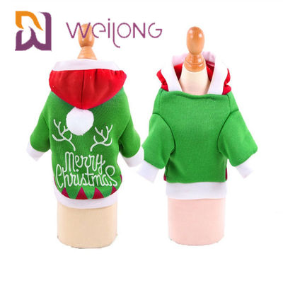 Weihnachtenhoodie-Welpen-Winter kleidet mit Santa Claus Snowman Elk Dog Cat-Winter-Kleidung