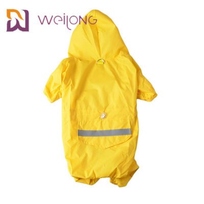 Regenmantel-Jacken windundurchlässiger MESH Lining PUs lederne leichte gelber Hunde