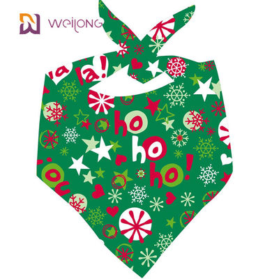 Erstklassige dauerhafte Gewebe-Hundeweihnachtenbandana-einzigartige Form-justierbarer Sitz