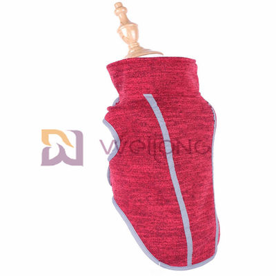 Roter Heather Sweatshirt Fleece Autumn Velcro-Haustier-Mantel für Hund