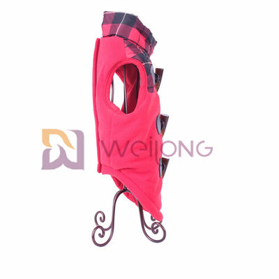 Ochsen-Horn-lederner Schleifen-Hund hinunter Jacke Flausch/Faux, die warme Hundemäntel öffnen