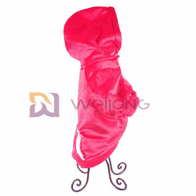 Weicher und warmer BSCI-Weihnachtshundejacke Mantel Autumn Shiny Velour Pet Hoodies