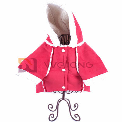 Warm ahmen Sie ledernen Haustier-Kleidungs-Autumn Raw Edge Cute Pet-Hoodie nach