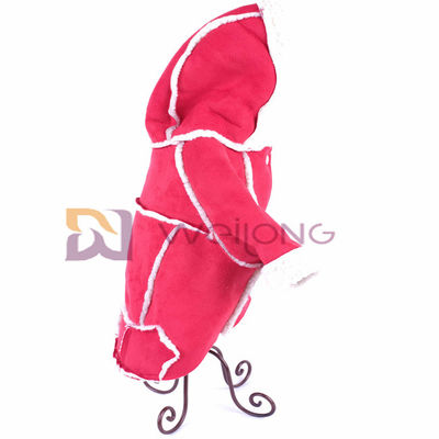 Warm ahmen Sie ledernen Haustier-Kleidungs-Autumn Raw Edge Cute Pet-Hoodie nach