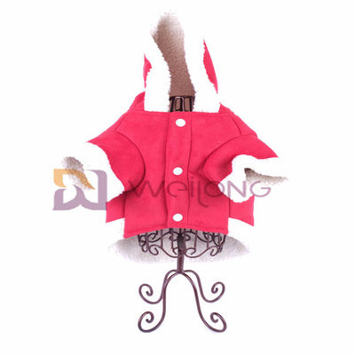 ISO9001 ahmen lederne Hoodie-Haustier-Jacken-Autumn Raw Edge Warm Dog-Jacke nach