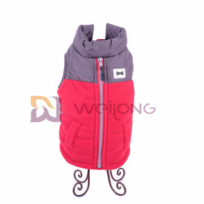 Polares Vlies-wasserdichte windundurchlässige Schildkrötenhals Haustier-Jacke Faux-Reißverschluss-Hundejacke