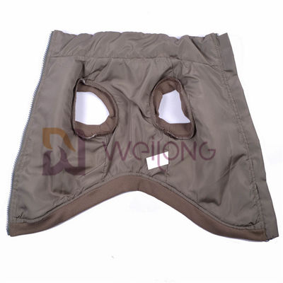 Gute Elastizitäts-silberne Reißverschluss Berber-Vlies-Haustier-Jacke 2*2 RIB Low Body Dog Jackets für Winter