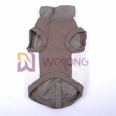 Gute Elastizitäts-silberne Reißverschluss Berber-Vlies-Haustier-Jacke 2*2 RIB Low Body Dog Jackets für Winter