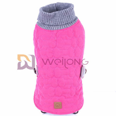 Polyester-Füllmaterial-Kragen strickte Hundepullover-Strickjacke WMT für den warmen Hund