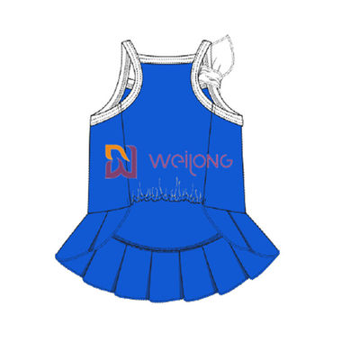 Kundengebundene Cvc Jersey Hundekleiderfrau Seemann-Anchor Pet Dresss Breathable