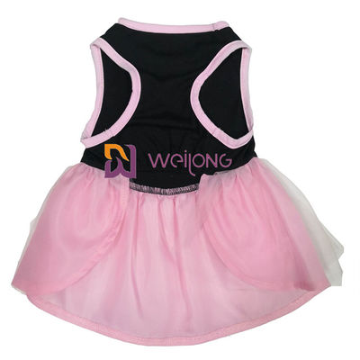 Tulle-Rock-heiße Bergkristall-Halloweens Tulle Hunde des Haustier-Kleid/CVC Jersey oben gekleidet