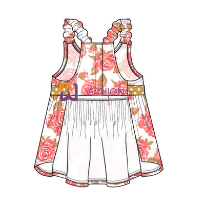 Digital-Druck Hawaii Rose Customized Strap Dog Dress für Haustier