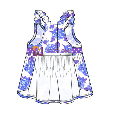 Digital-Druck Hawaii Rose Customized Strap Dog Dress für Haustier