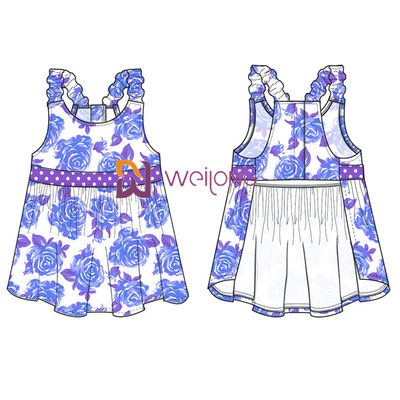 Digital-Druck Hawaii Rose Customized Strap Dog Dress für Haustier