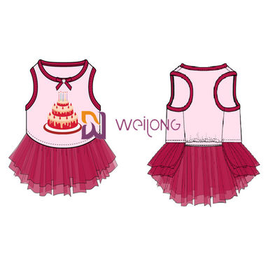 Breathable bequeme Tulle-Rock-alles- Gute zum Geburtstaghundeausstattung fertigte ISO9001 besonders an