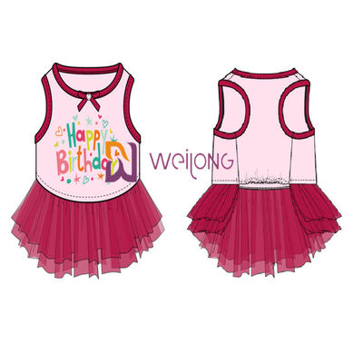 Breathable bequeme Tulle-Rock-alles- Gute zum Geburtstaghundeausstattung fertigte ISO9001 besonders an