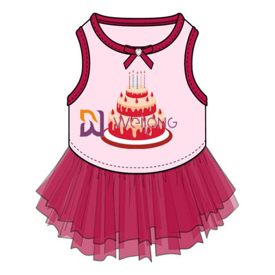 Breathable bequeme Tulle-Rock-alles- Gute zum Geburtstaghundeausstattung fertigte ISO9001 besonders an