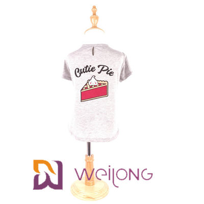 Kundengerechte Frühlings-/Sommer-T-Shirts für Hundebaumwolle Jersey 180G