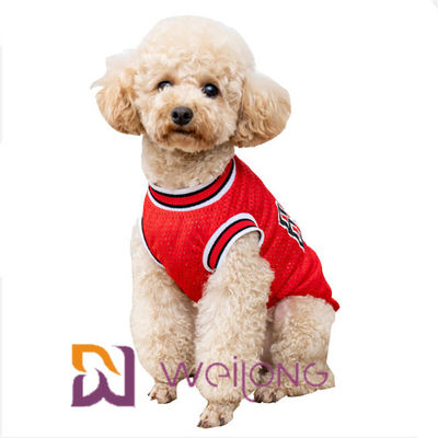 Kundengerechte Druck-Zahl-Mesh Pet-T-Shirt Nba-Haustier-Kleidertrikots