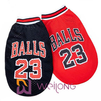 Kundengerechte Druck-Zahl-Mesh Pet-T-Shirt Nba-Haustier-Kleidertrikots