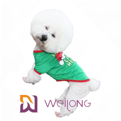 Muster-Farbfertigte gummidruck-Haustier-T-Shirt Hundeweihnachtst-shirt besonders an