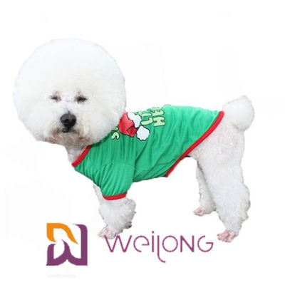 Muster-Farbfertigte gummidruck-Haustier-T-Shirt Hundeweihnachtst-shirt besonders an