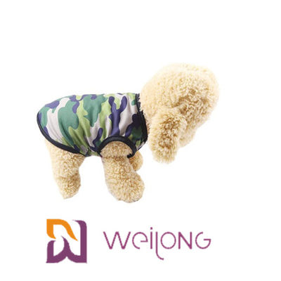 Tarnungs-Hundehemd-Haustier-Kleidungs-ärmelloses einfaches T-Shirt bunte Breathable Masche