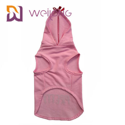 CVC halten Baumwollsweatshirt-Vlies warme rosa Haustier Hoodie-Hunde/Katzen