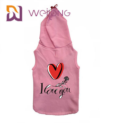 CVC halten Baumwollsweatshirt-Vlies warme rosa Haustier Hoodie-Hunde/Katzen