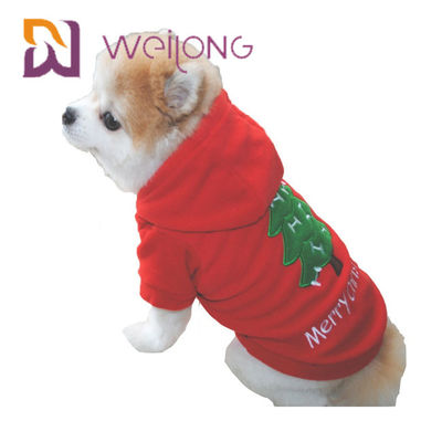 Sticken Sie polaren Vlies-Haustier HOODIE für Weihnachtshundevlies Hoodie