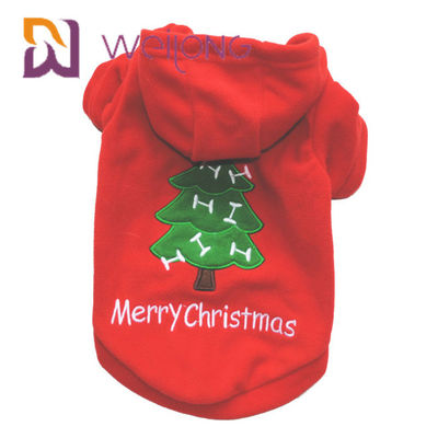 Sticken Sie polaren Vlies-Haustier HOODIE für Weihnachtshundevlies Hoodie