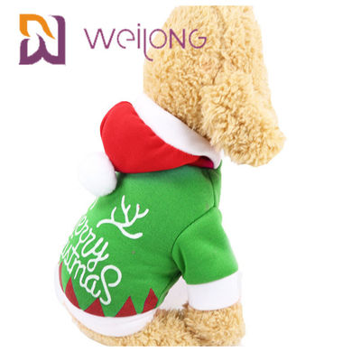 Weihnachtenhoodie-Welpen-Winter kleidet mit Santa Claus Snowman Elk Dog Cat-Winter-Kleidung