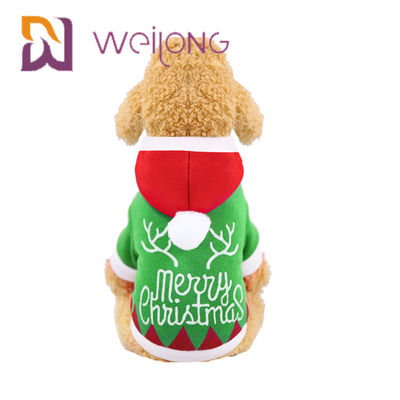 Weihnachtenhoodie-Welpen-Winter kleidet mit Santa Claus Snowman Elk Dog Cat-Winter-Kleidung