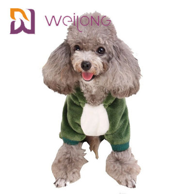 Coral Velvet Crocodile Small Dog-Pyjamas Cat Warm Dog Clothes Hoodie