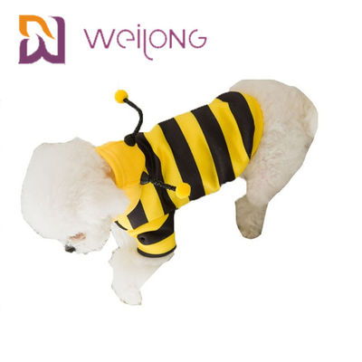 API Florea-Haustier-Kleidungs-Streifen-Bienen-lustige Kostüm-Hundhoodie-Kleidung