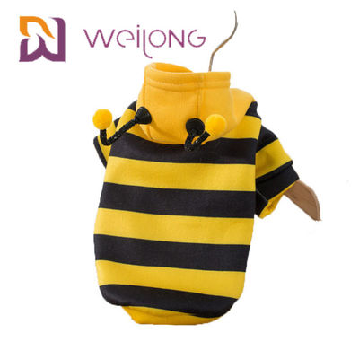 API Florea-Haustier-Kleidungs-Streifen-Bienen-lustige Kostüm-Hundhoodie-Kleidung