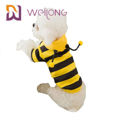 API Florea-Haustier-Kleidungs-Streifen-Bienen-lustige Kostüm-Hundhoodie-Kleidung
