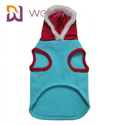 CVC Vlies-Winter-Haustier Hoodie-Kleidungs-Weihnachten Cat Dog Hoodie Sweater With Santa Claus