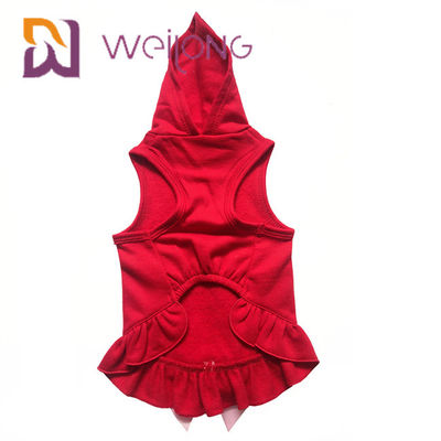 Satin-Bogen druckte goldener Rotwild-Hundewinter-Mantel-roten Weihnachtenhoodie für Hundekatzen