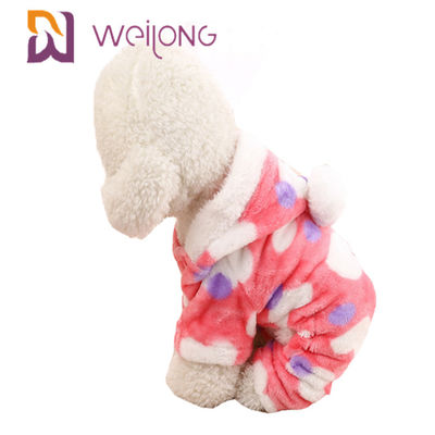 Kundengerechter 100% Polydruck-Haustier-Pyjama für Herbst-/Winter-Hundeflanell-Pyjamas