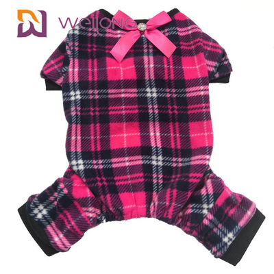 Warme Polyvlies-Hundepyjama-kundengerechter Bogen für Herbst und Winter