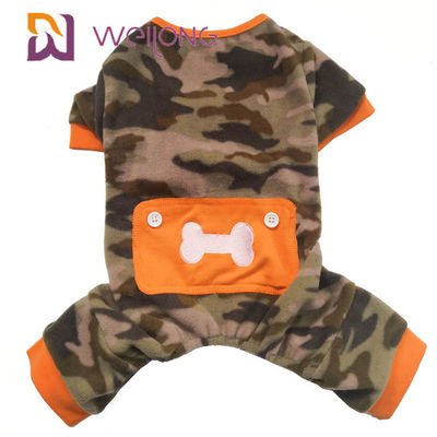 Polyvlies-Winter-Haustier-Pyjama-Tarnungs-Schädel-Hundevlies Onesie
