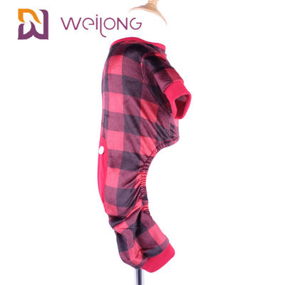 Polydruck-Flanell-Haustier-Pyjama-Wärme-kundengerechte Plaid-Hundepyjamas