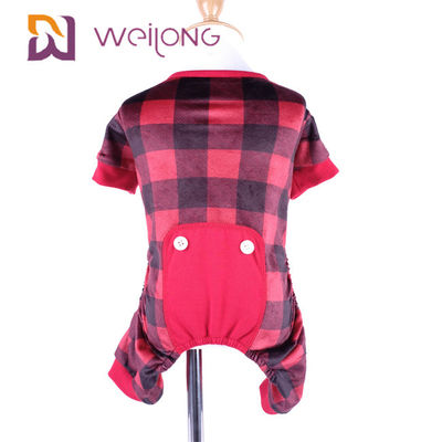 Polydruck-Flanell-Haustier-Pyjama-Wärme-kundengerechte Plaid-Hundepyjamas