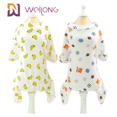 Kundenbezogenheits-Hunde-Cat Pet Holiday Pajamas Printed-T-Shirt Kweilong volles