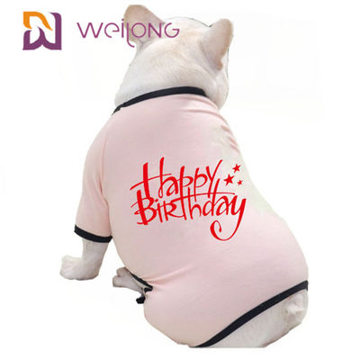 Welpen-Pyjamas des Frühlings-/Sommer-Geburtstags-Haustier-Pyjama-CVC Jersey