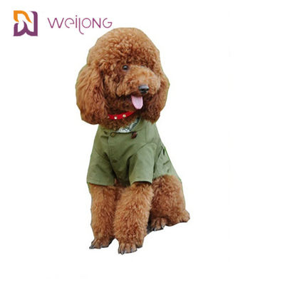 Baumwolltwill-Hunderegenmantel Frühlings-Cat Wind Pet Coat Snapss öffnender